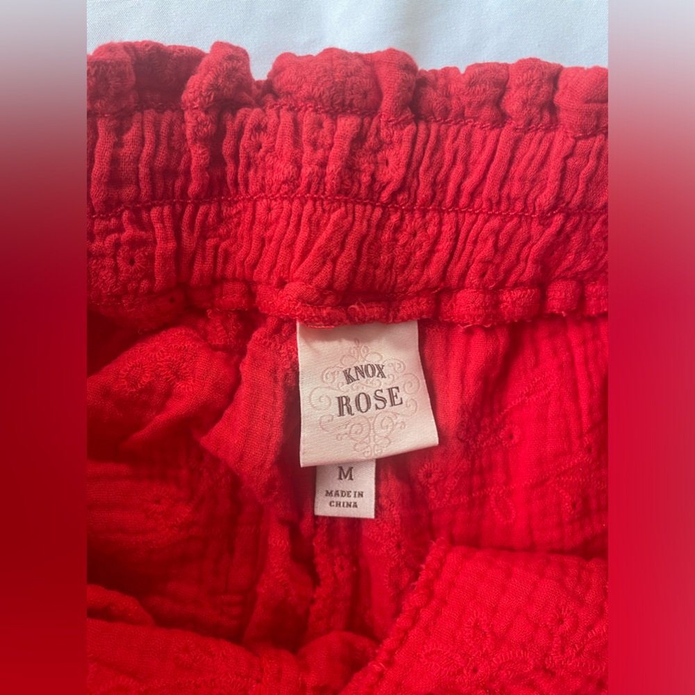 Red Target Boho Ruffle Shorts - Picture 3 of 3